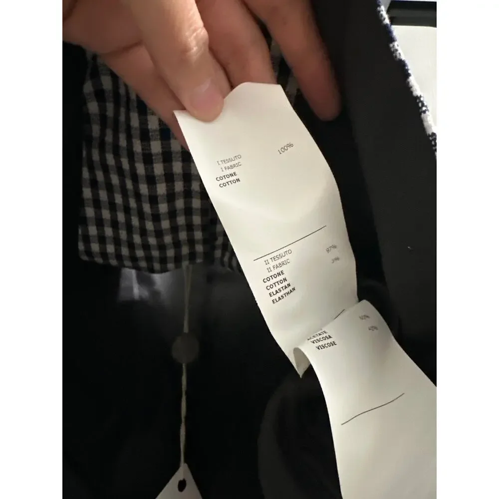 🔥FLASH SALE🔥‎ tagliatore kids vest checkered print navy and white size 8 boys